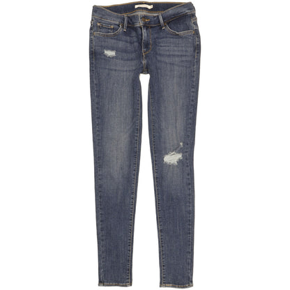 Levi's 710 Super Women Blue Skinny Slim Stretch Jeans W29 L32