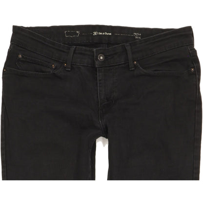 Levi's Demi Curve Women Black Skinny Slim Stretch Jeans W30 L33