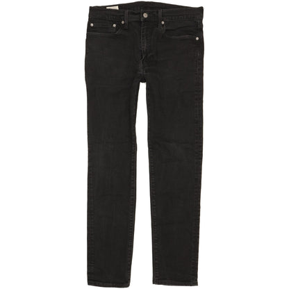 Levi's 502 Men Black Tapered Slim Stretch Jeans W34 L31