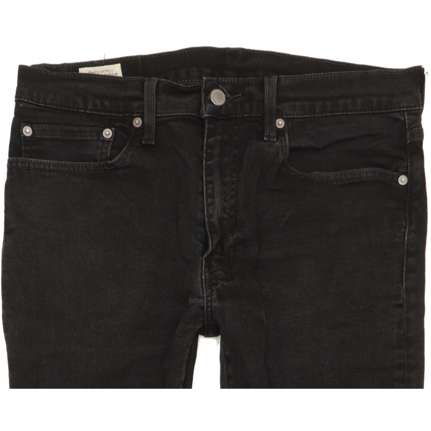 Levi's 502 Men Black Tapered Slim Stretch Jeans W34 L31