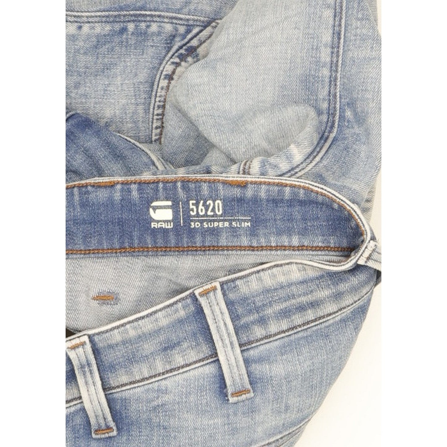 G-Star 5620 3D Men Blue Skinny Slim Stretch Jeans W32 L32