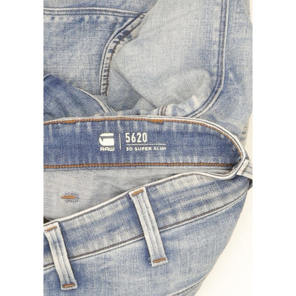 G-Star 5620 3D Men Blue Skinny Slim Stretch Jeans W32 L32