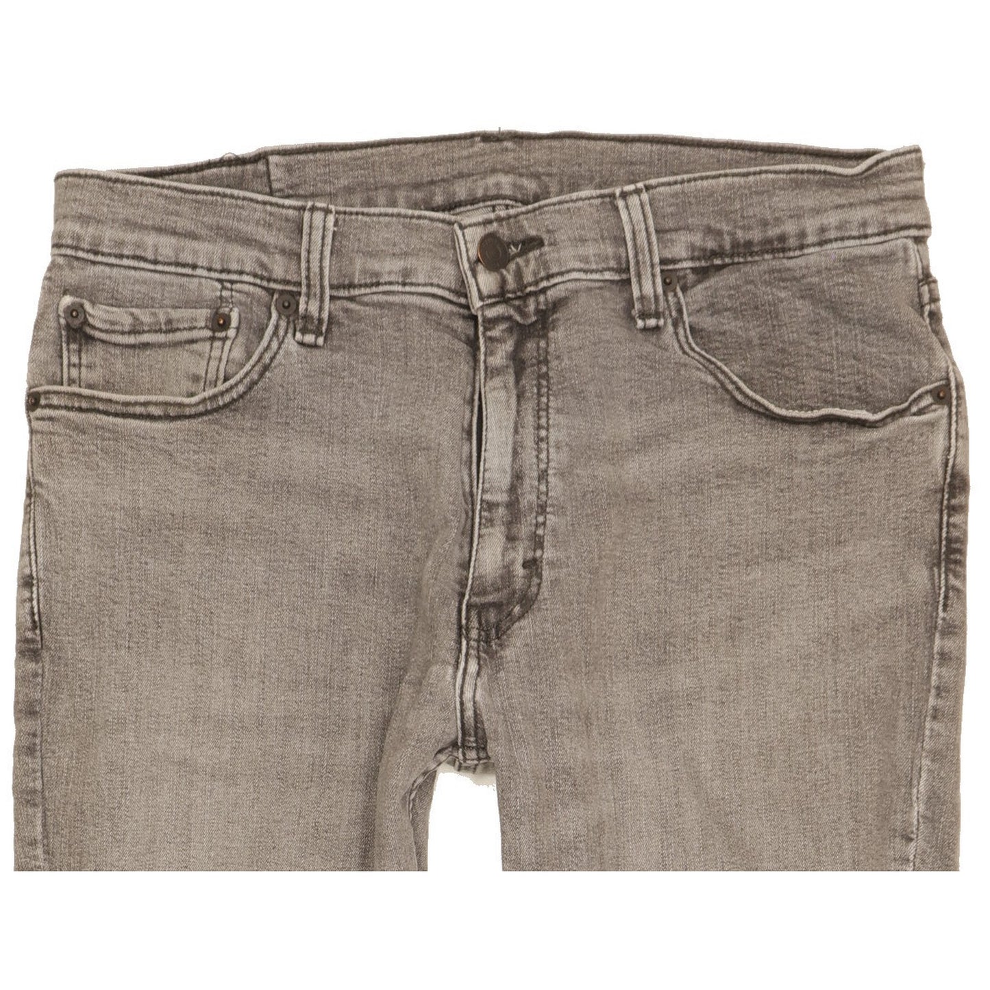 Levi's 511 Men Grey Straight Slim Stretch Jeans W36 L29