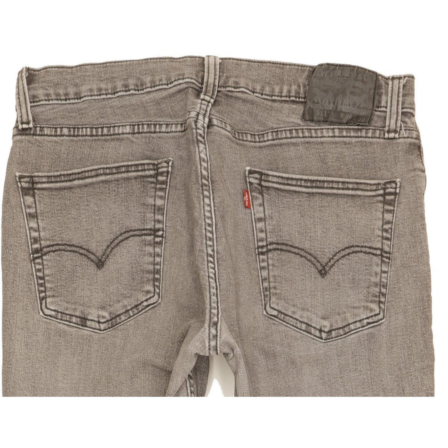 Levi's 511 Men Grey Straight Slim Stretch Jeans W36 L29