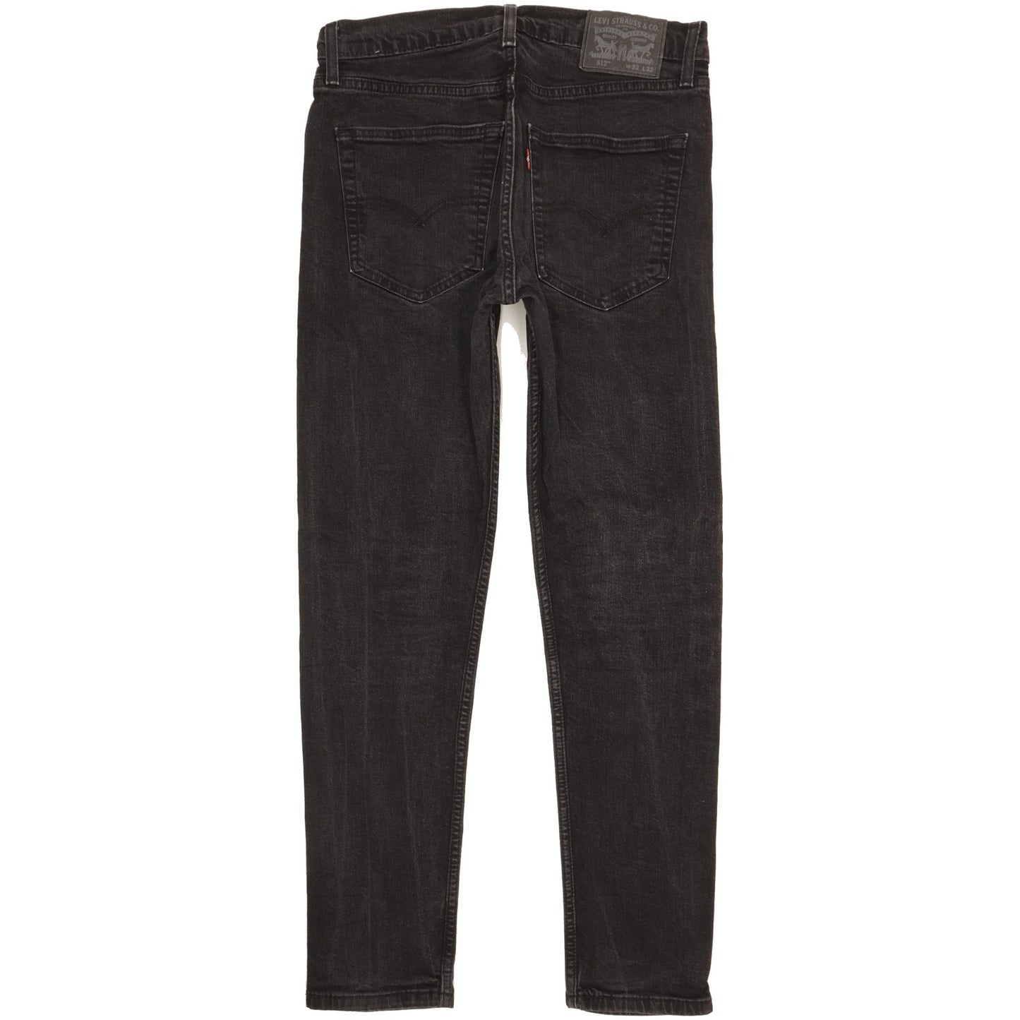 Levi's 512 Men Black Tapered Slim Stretch Jeans W32 L29