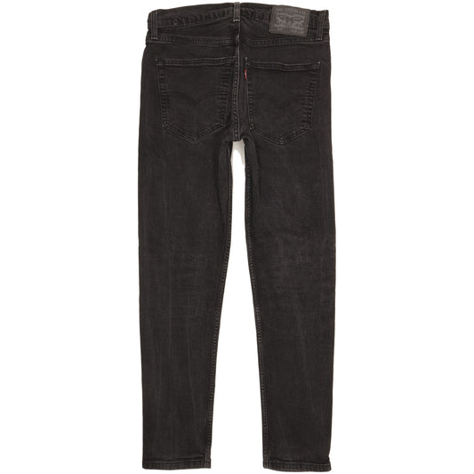Levi's 512 Men Black Tapered Slim Stretch Jeans W32 L29