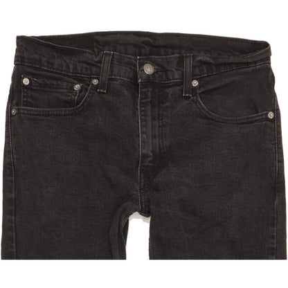 Levi's 512 Men Black Tapered Slim Stretch Jeans W32 L29