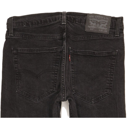 Levi's 512 Men Black Tapered Slim Stretch Jeans W32 L29