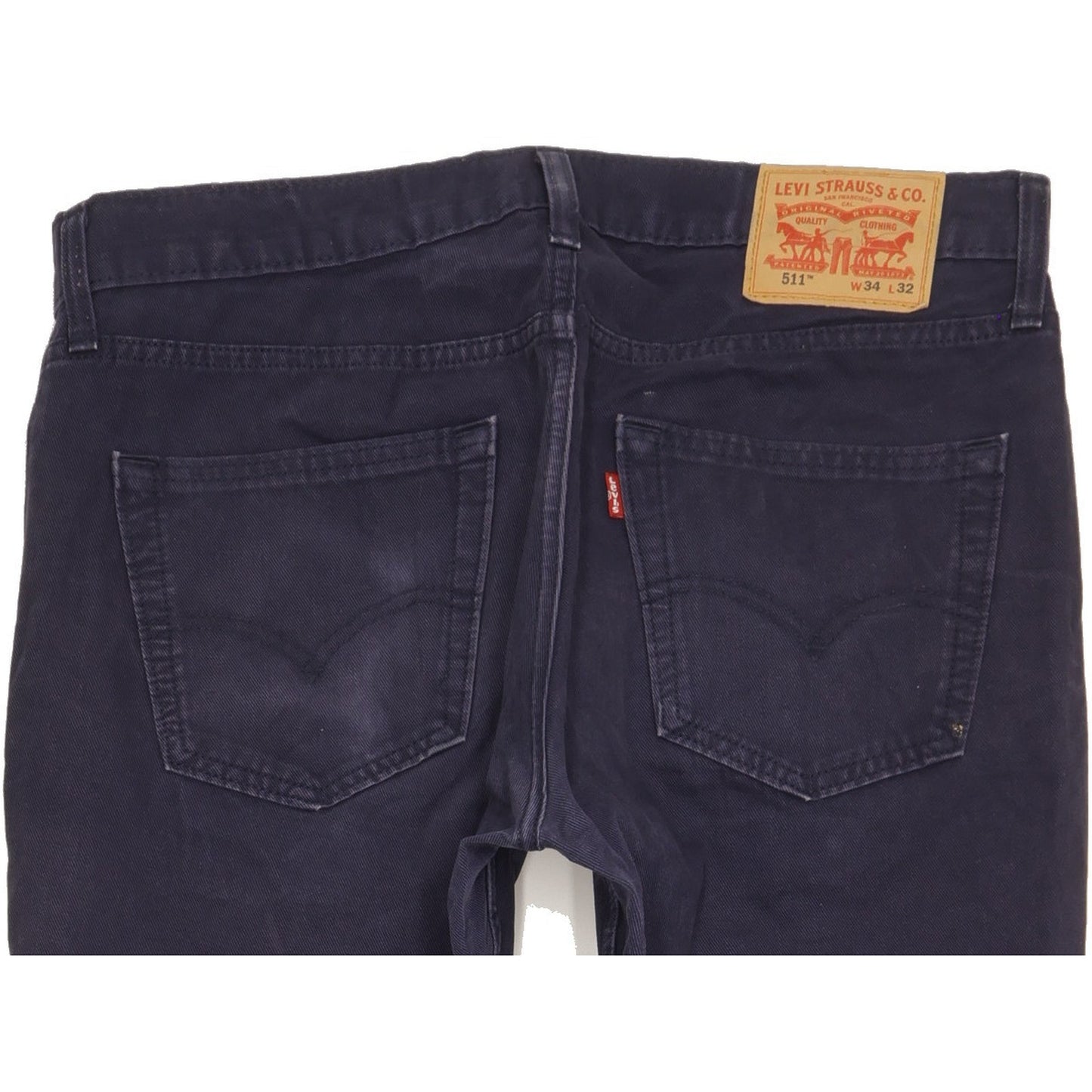 Levi's 511 Men Navy Straight Slim Stretch Jeans W34 L31