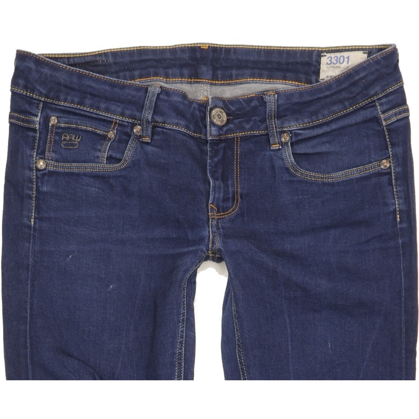 G-Star 3301 Women Blue Skinny Slim Stretch Jeans W30 L30