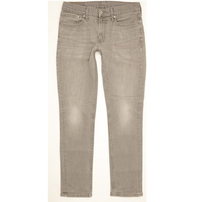 Levi's 511 Men Grey Straight Slim Stretch Jeans W32 L31