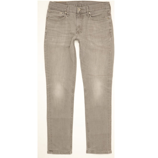 Levi's 511 Men Grey Straight Slim Stretch Jeans W32 L31