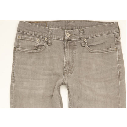 Levi's 511 Men Grey Straight Slim Stretch Jeans W32 L31
