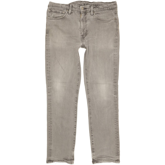 Levi's 511 Men Grey Straight Slim Stretch Jeans W35 L29