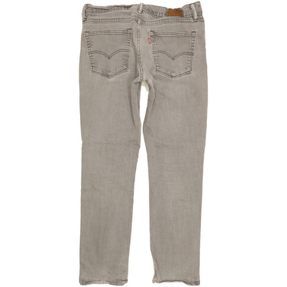 Levi's 511 Men Grey Straight Slim Stretch Jeans W35 L29