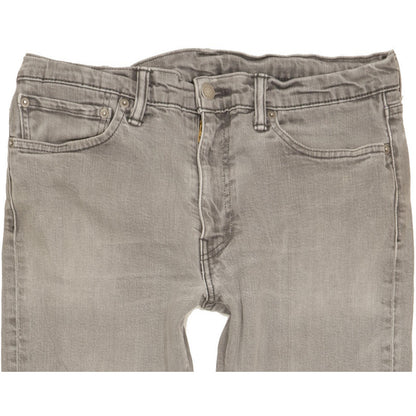 Levi's 511 Men Grey Straight Slim Stretch Jeans W35 L29