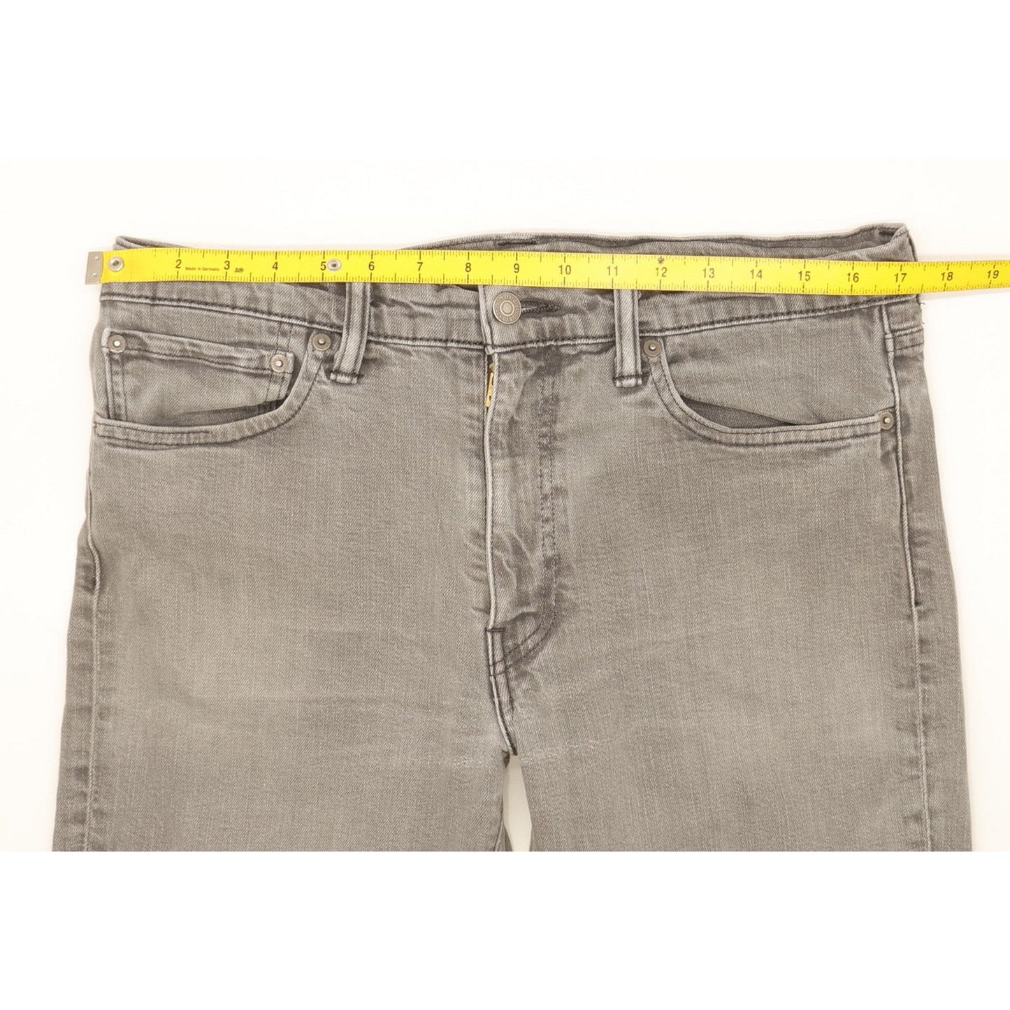 Levi's 511 Men Grey Straight Slim Stretch Jeans W35 L29