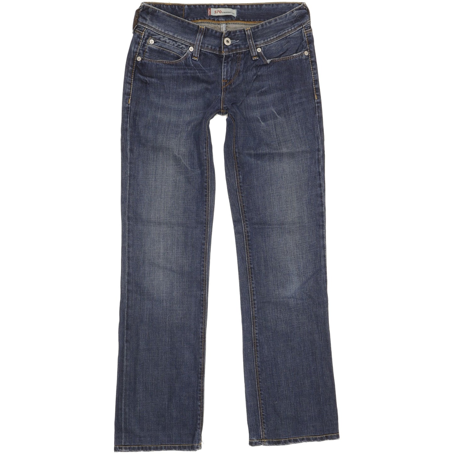 Levi's 570 Women Blue Straight Slim Jeans W27 L31
