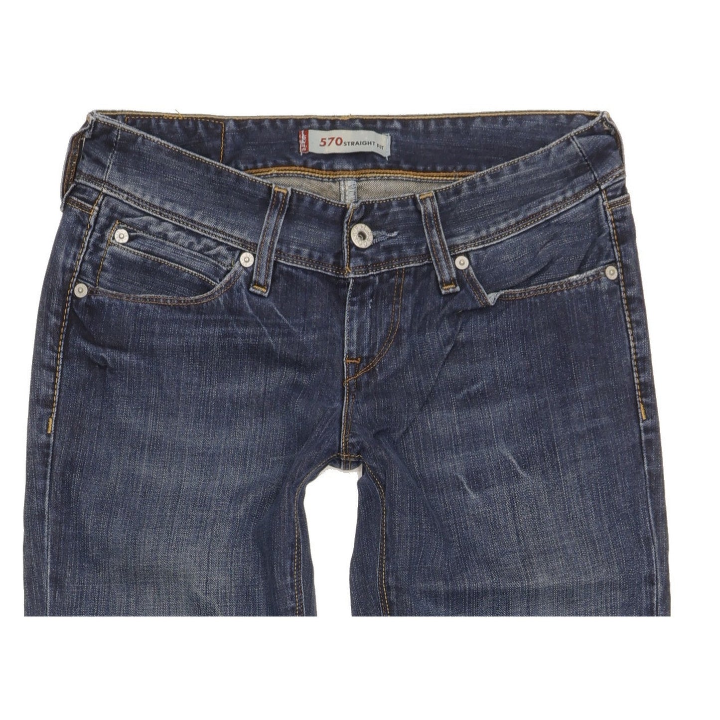Levi's 570 Women Blue Straight Slim Jeans W27 L31