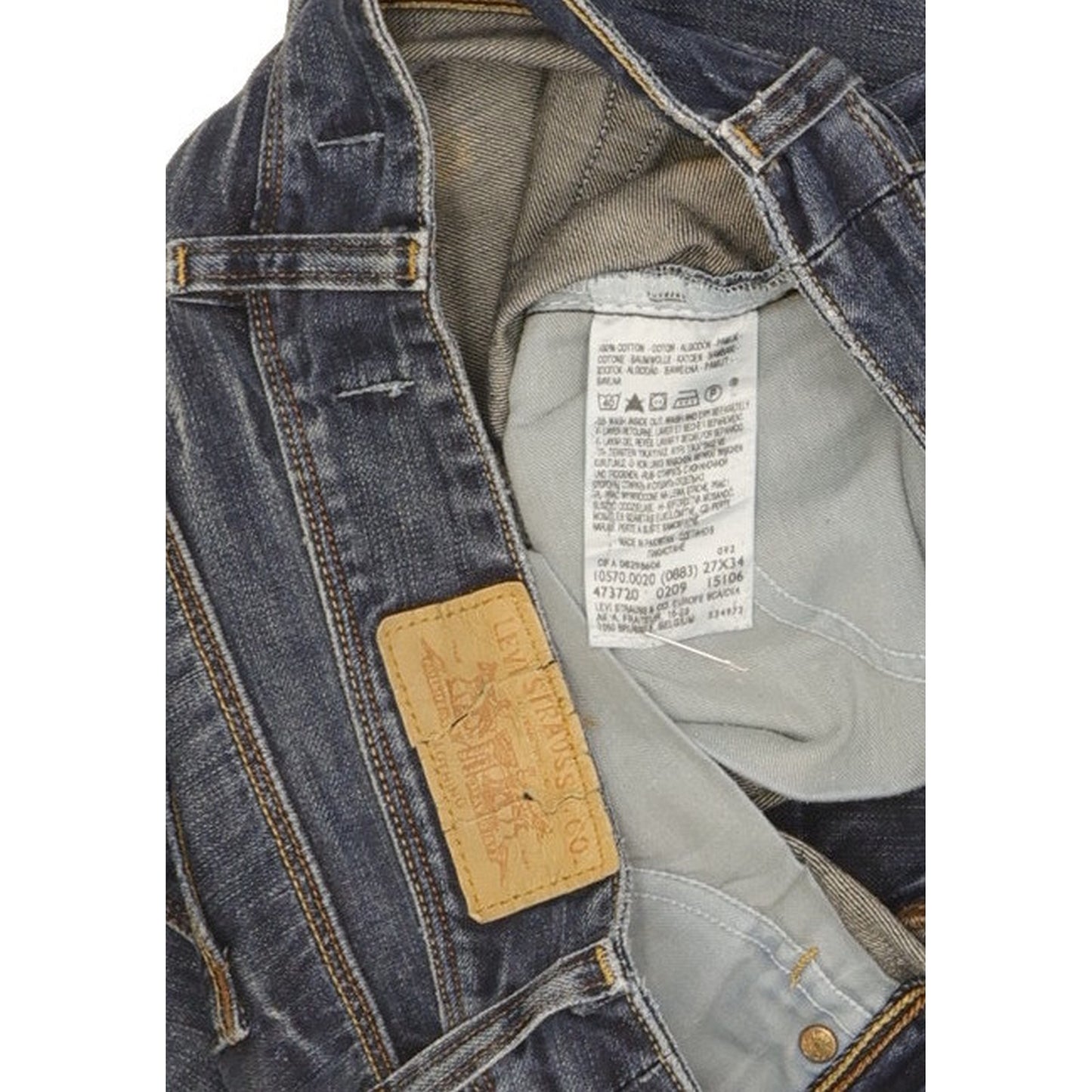 Levi's 570 Women Blue Straight Slim Jeans W27 L31