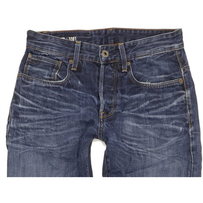G-Star 3301 Men Blue Straight Loose Jeans W29 L29