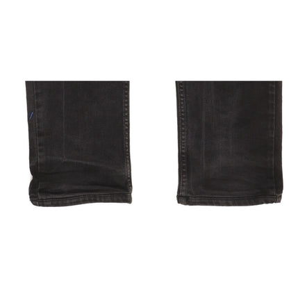 Levi's Men Black Straight Slim Stretch Jeans W34 L29