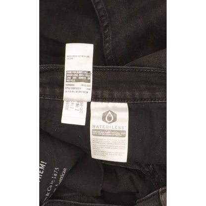 Levi's Men Black Straight Slim Stretch Jeans W34 L29