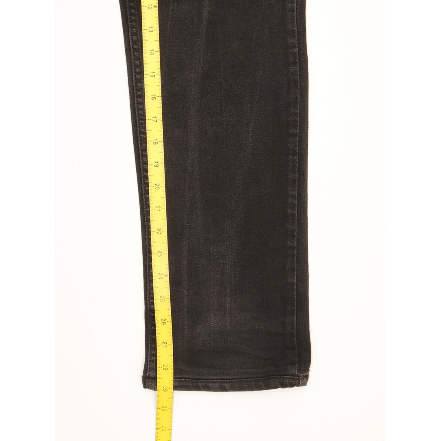 Levi's Men Black Straight Slim Stretch Jeans W34 L29