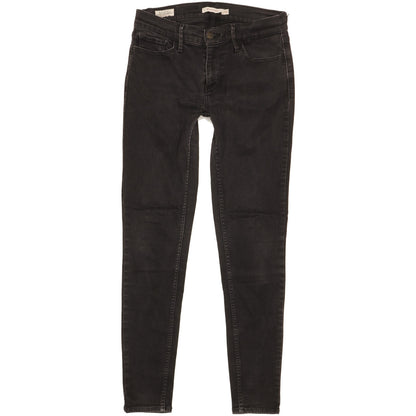 Levi's 710 Super Women Black Skinny Slim Stretch Jeans W29 L29