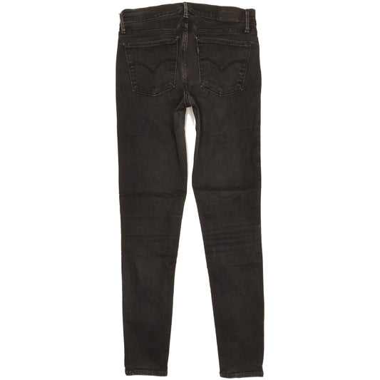 Levi's 710 Super Women Black Skinny Slim Stretch Jeans W29 L29