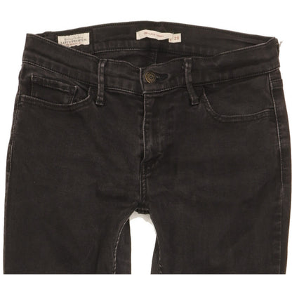 Levi's 710 Super Women Black Skinny Slim Stretch Jeans W29 L29