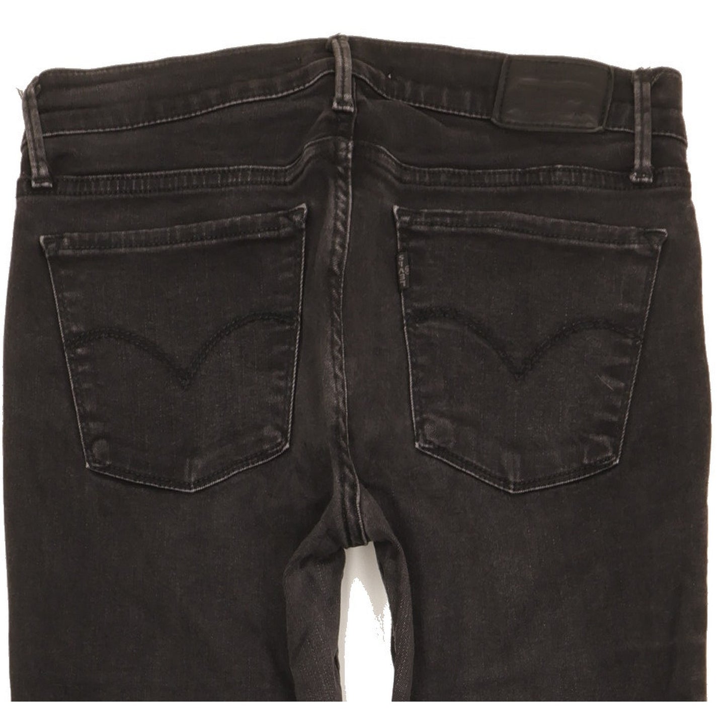 Levi's 710 Super Women Black Skinny Slim Stretch Jeans W29 L29