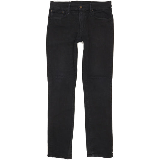 Levi's 511 Men Black Straight Slim Stretch Jeans W33 L34
