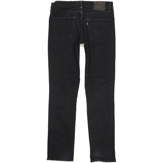 Levi's 511 Men Black Straight Slim Stretch Jeans W33 L34