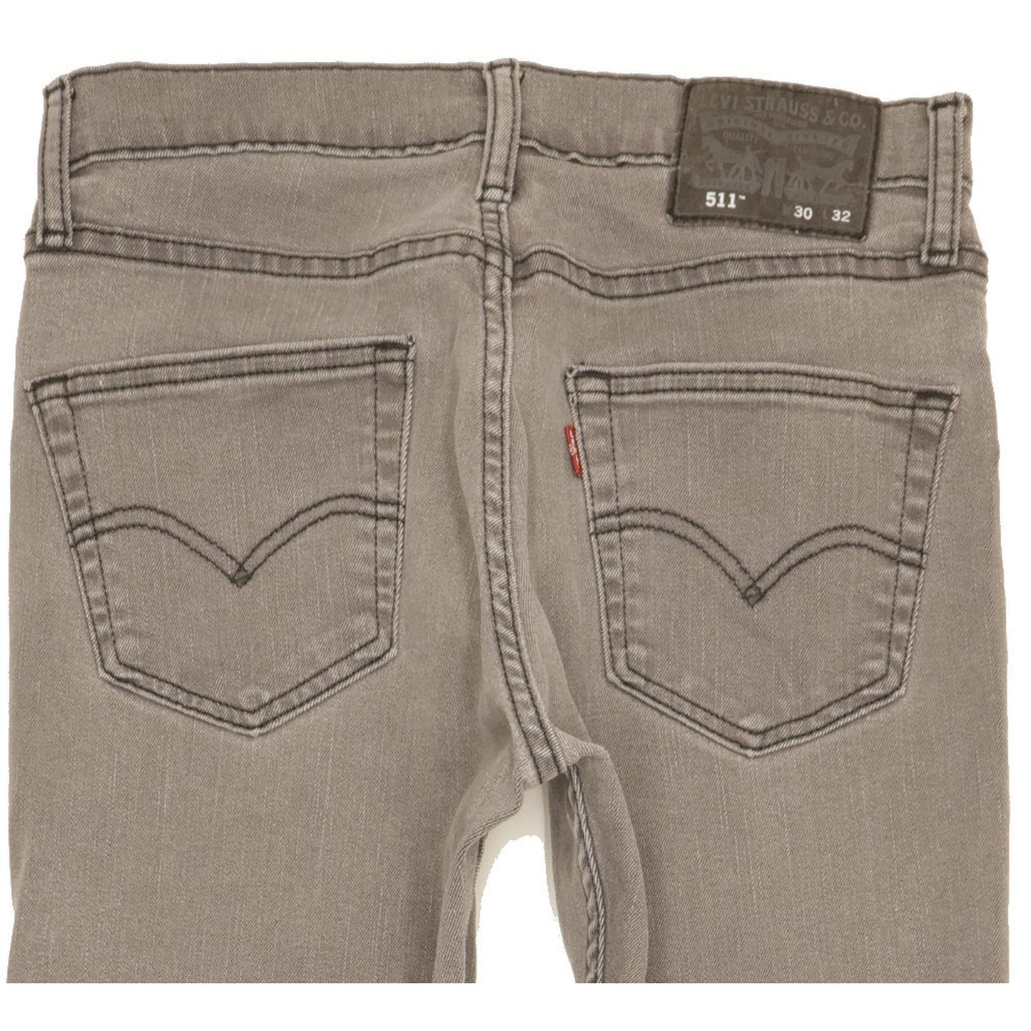 Levi's 511 Men Grey Straight Slim Stretch Jeans W30 L31