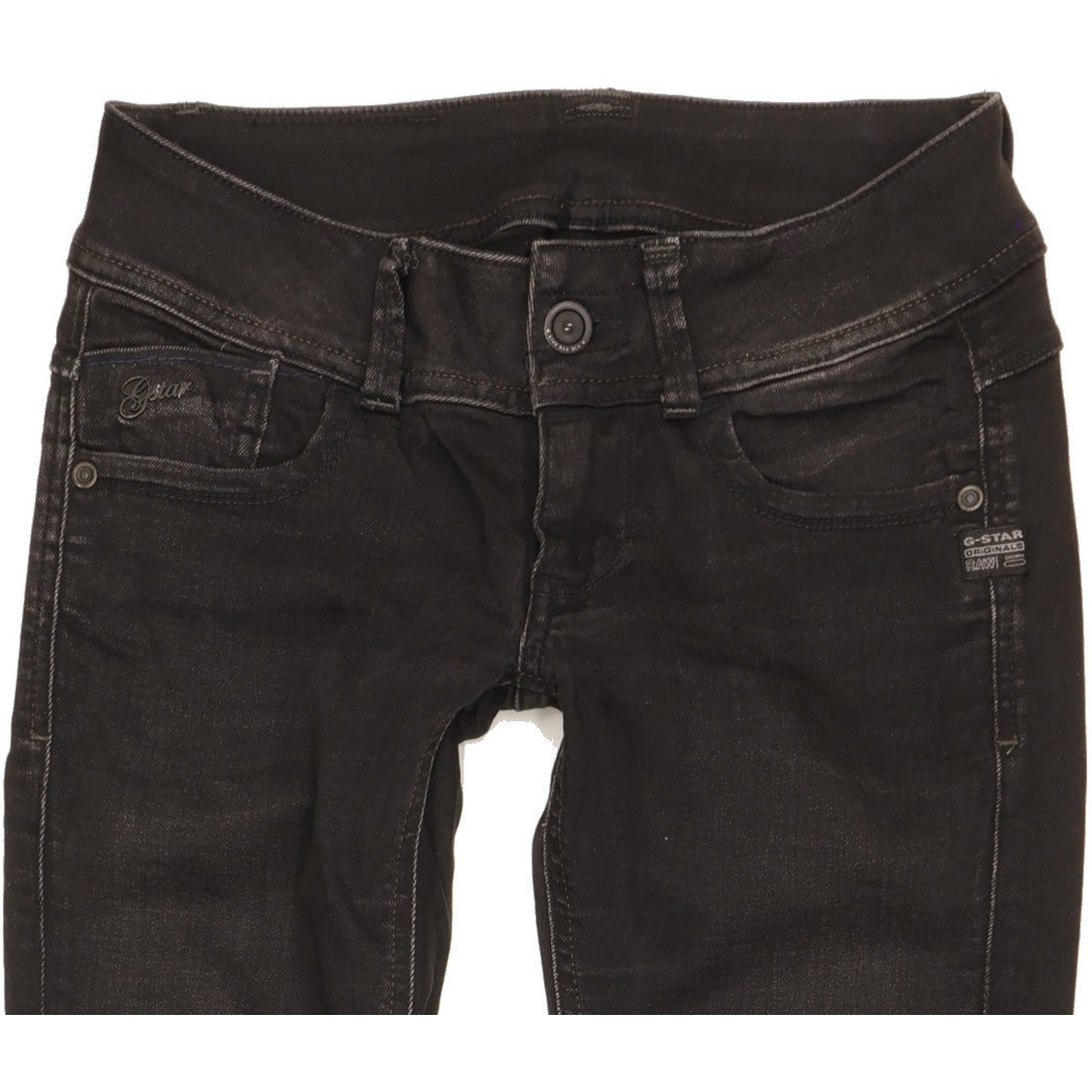 G-Star Lynn Women Black Skinny Slim Stretch Jeans W27 L30