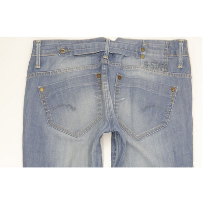 G-Star Midge Women Blue Straight Slim Stretch Jeans W32 L31