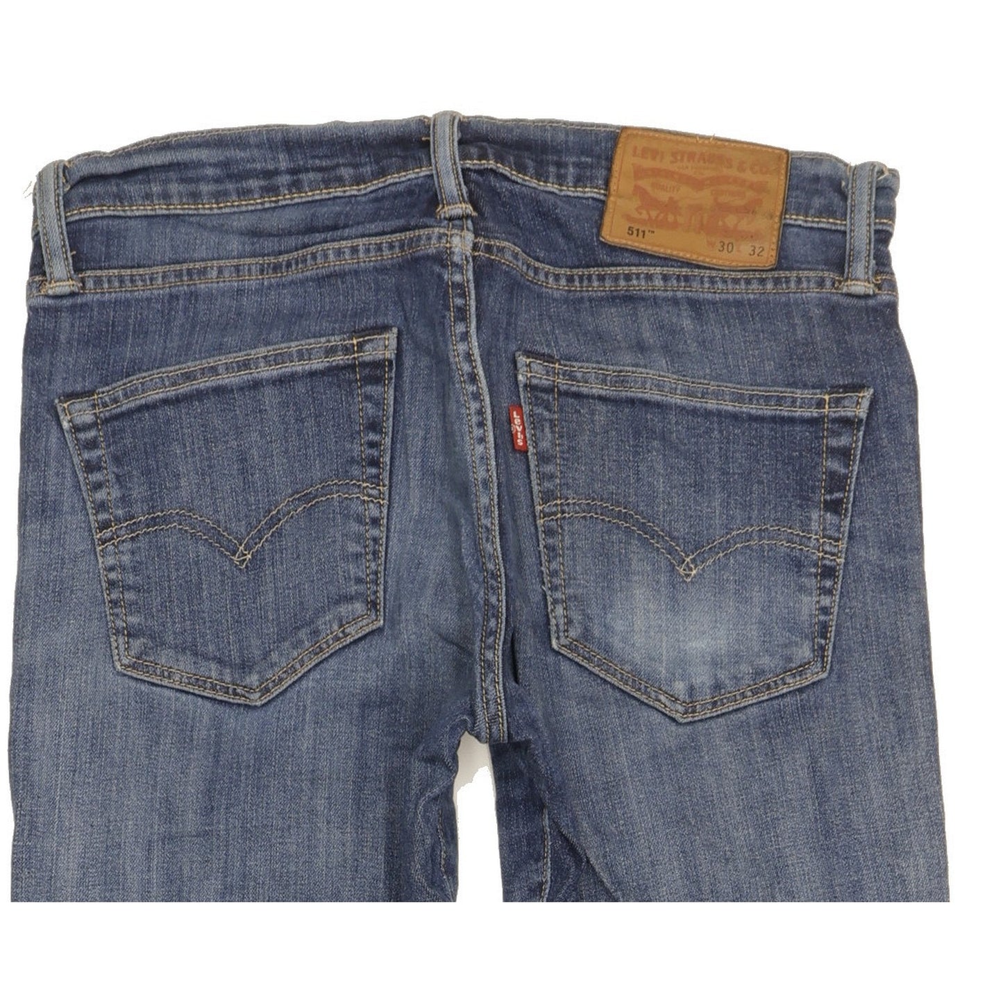 Levi's 511 Men Blue Straight Slim Stretch Jeans W30 L31