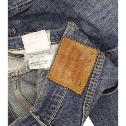 Levi's 511 Men Blue Straight Slim Stretch Jeans W30 L31