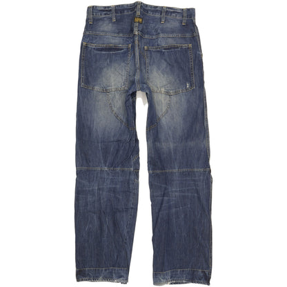 G-Star 5620 Men Blue Straight Loose Jeans W34 L33