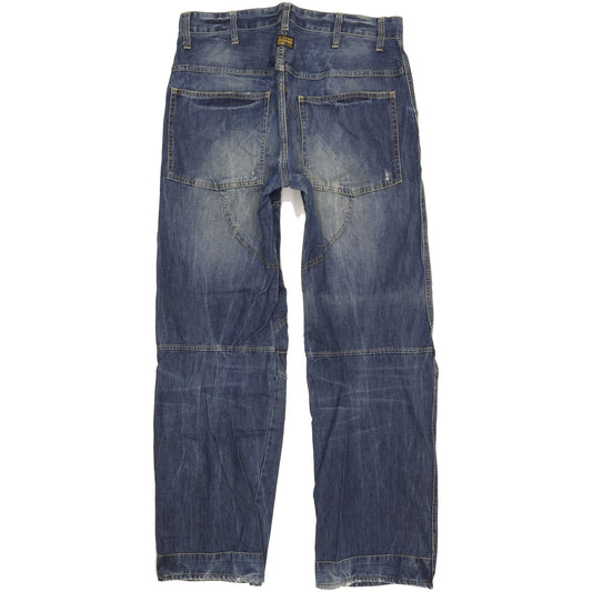 G-Star 5620 Men Blue Straight Loose Jeans W34 L33
