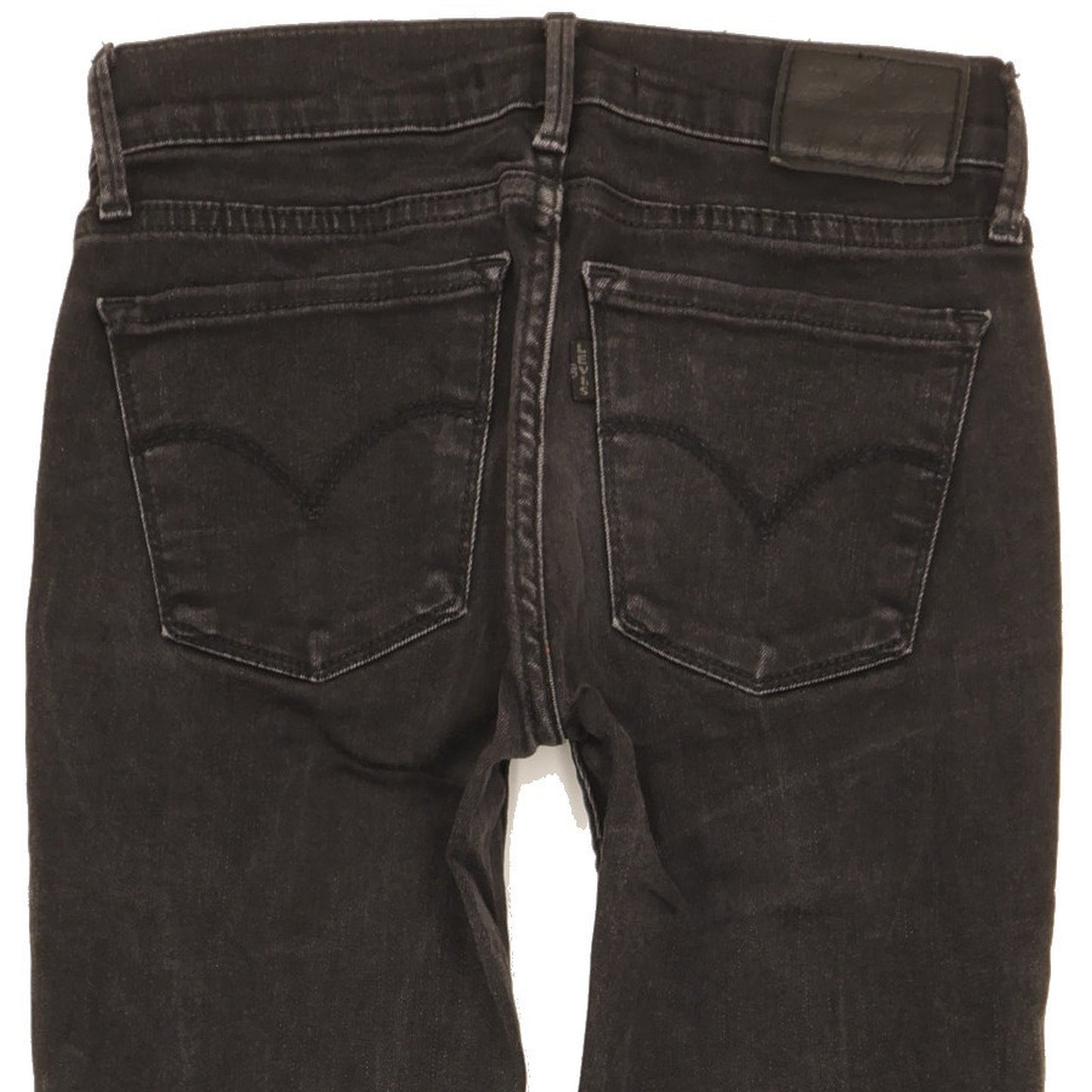 Levi's 710 Super Women Black Skinny Slim Stretch Jeans W25 L28