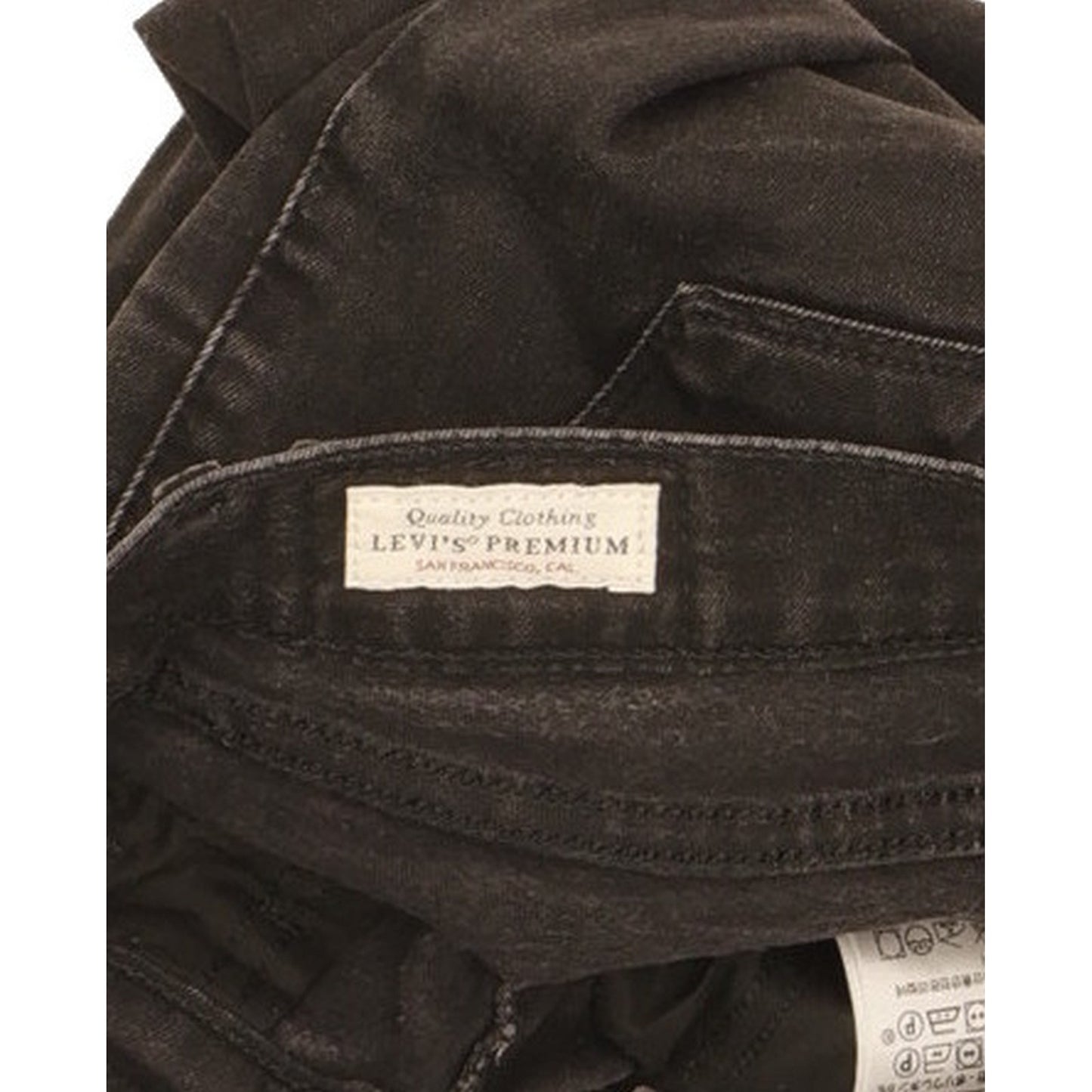 Levi's 710 Super Women Black Skinny Slim Stretch Jeans W25 L28