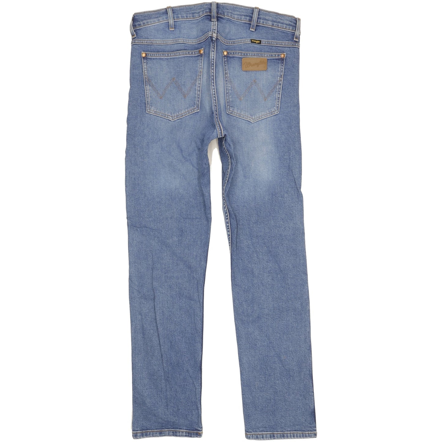 Wrangler Men Blue Straight Slim Stretch Jeans W34 L32