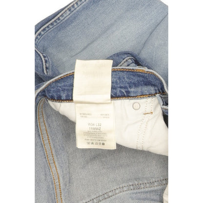 Wrangler Men Blue Straight Slim Stretch Jeans W34 L32