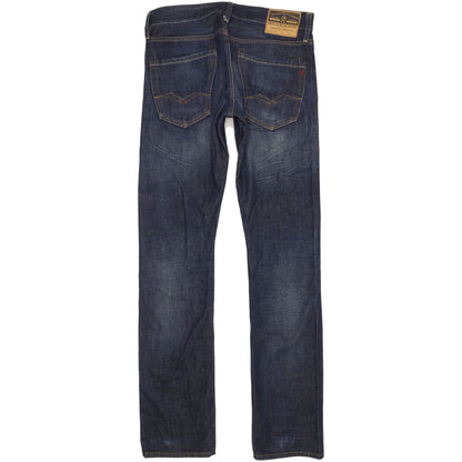 Replay Waitom Men Blue Straight Regular Jeans W32 L36
