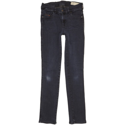Diesel Sandy Women Navy Straight Slim Stretch Jeans W28 L30