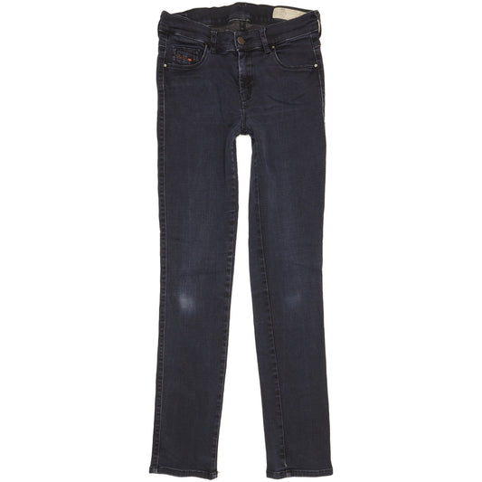 Diesel Sandy Women Navy Straight Slim Stretch Jeans W28 L30