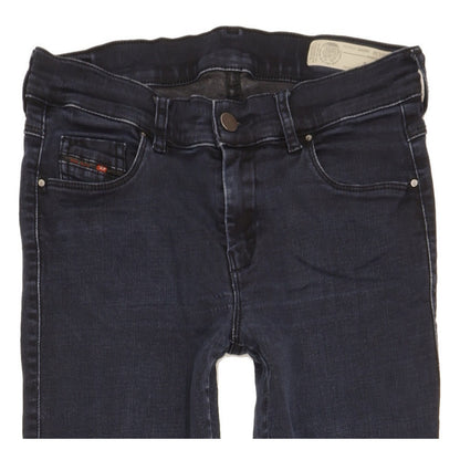 Diesel Sandy Women Navy Straight Slim Stretch Jeans W28 L30