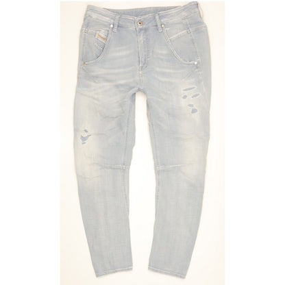 Diesel Fayza Blue Tapered Loose Boyfriend Stretch Jeans High Waisted W27 L28